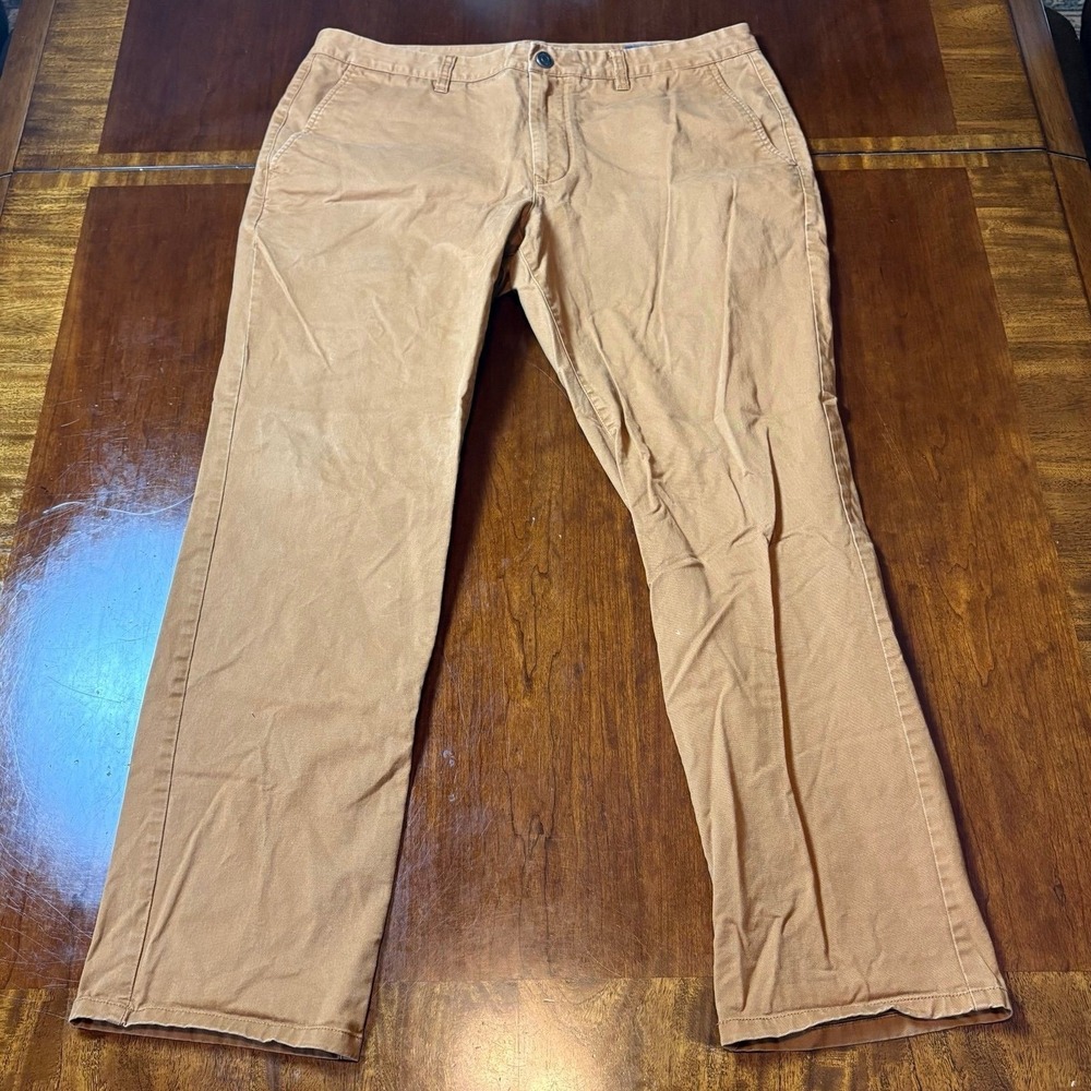 Bonobos Stretch Chino Pants Tan Slim Casual 36x30